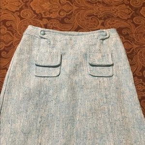 Tracy Reese Light Blue Tweed Skirt 2